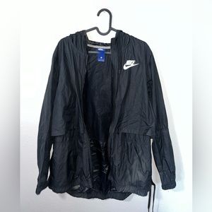 Women’s Nike Black Windbreaker / Rain Jacket
